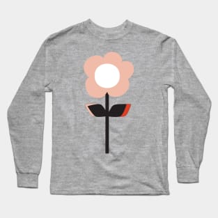 retro flower Pink Long Sleeve T-Shirt